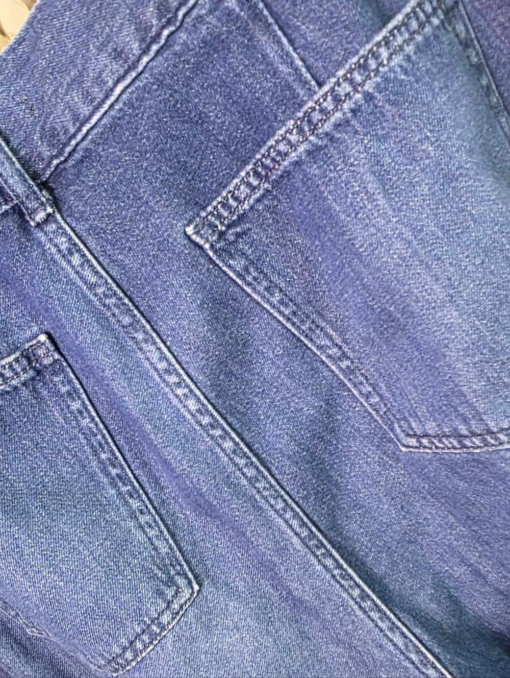 Uniqlo High Rise Wide Leg Jeans Distressed Raw Hem Denim - Picture 6 of 7